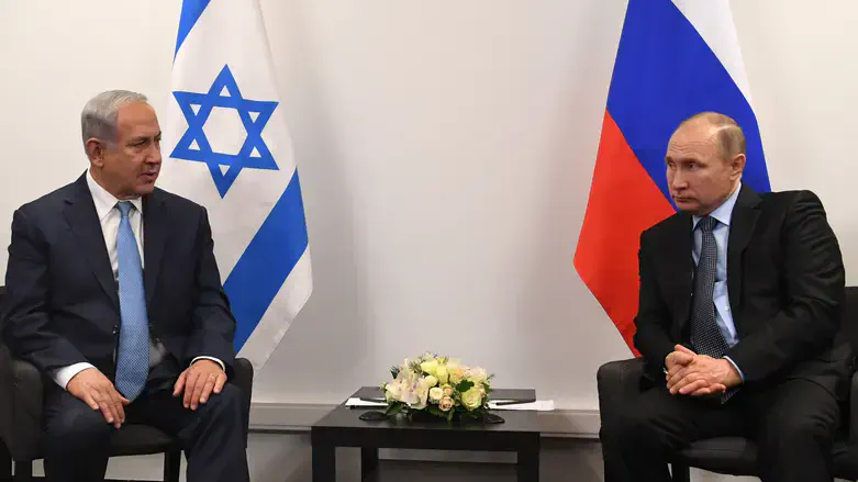 Binyamin Netanyahu and Vladimir Putin