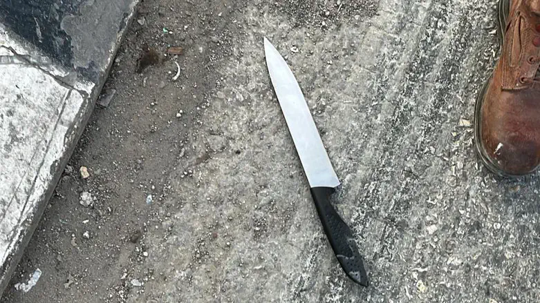 The knife used in the attack