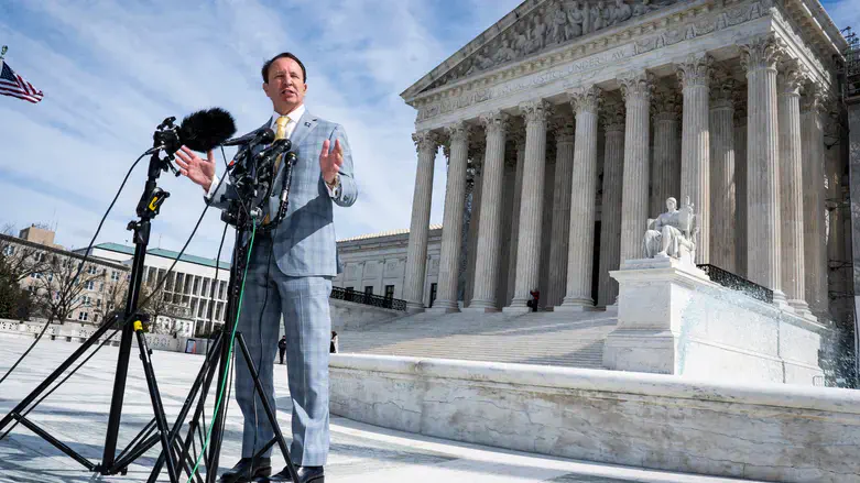 Louisiana Gov. Jeff Landry addresses reporters in March 2024