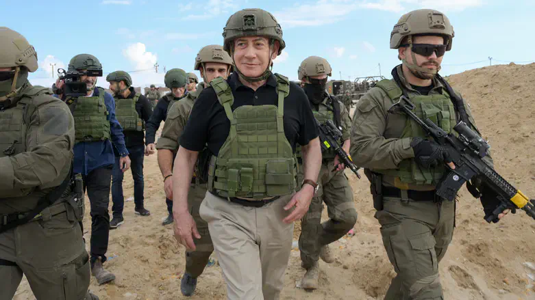 Netanyahu at Netzarim Corridor