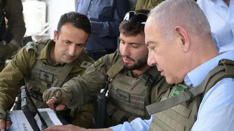 Netanyahu visiting northern border, May 2024