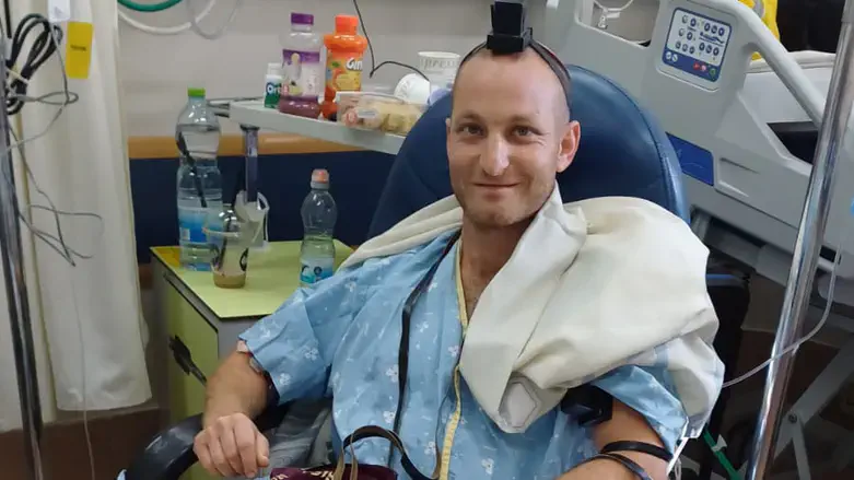 החייל הפצוע בבית החולים