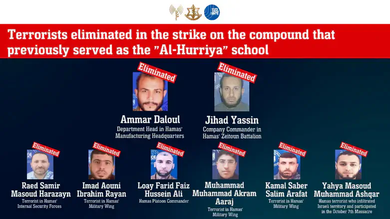Terrorists eliminated at Al Hurriya school
