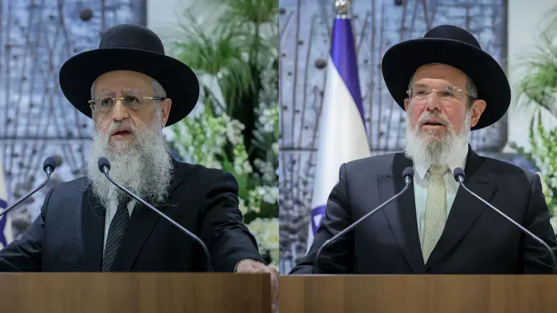 הרב קלמן בר והרב דוד יוסף
