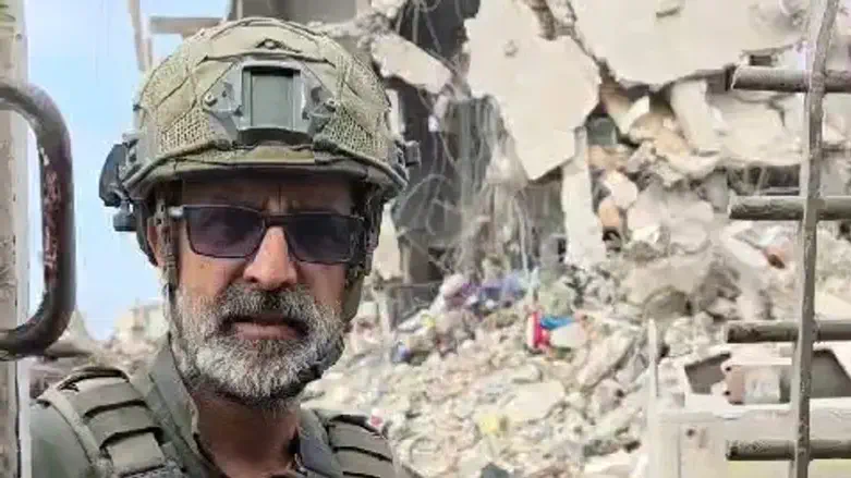 הדיין הרב אבי זרביב בתפקידו כלוחם בעזה
