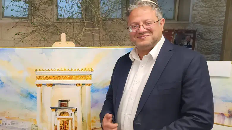 השר איתמר בן גביר קונה תמונת בית המקדש לביתו