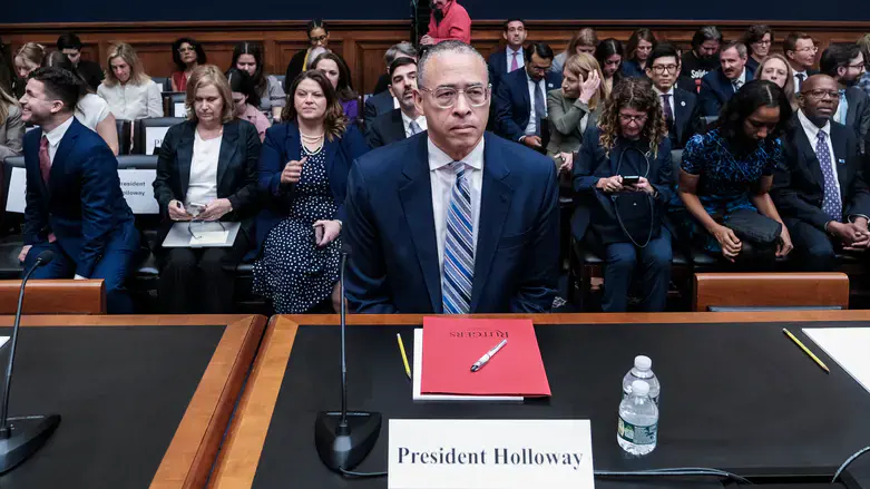 Jonathan Holloway, president of Rutgers University, testifies at a hearing