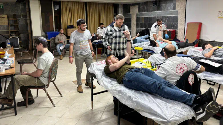 תרומת דם בישיבת קרית שמונה