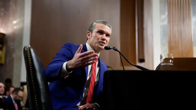 Pete Hegseth speaks during a Senate Armed Services confirmation hearing on Capitol Hill