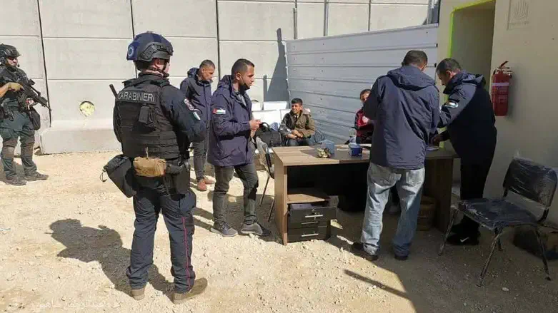European soldiers at Rafah Crossing