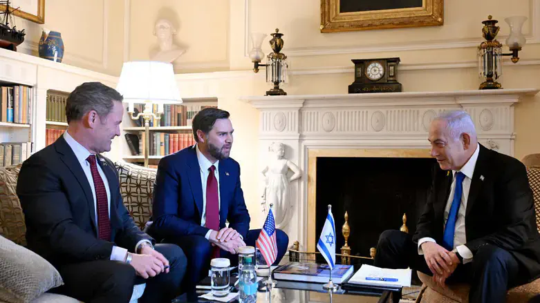 Netanyahu with VP Vance