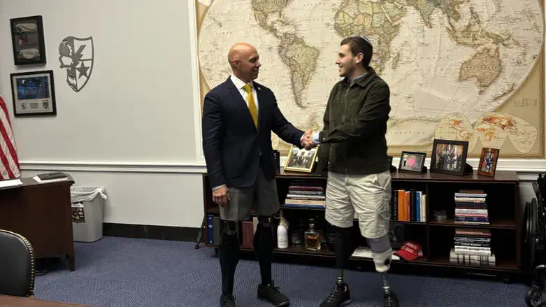 Brian Mast, left, and Ari Spitz, right