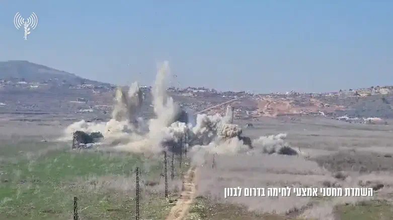 פיצוץ מבנים בדרום לבנון ואיתור אמל"ח
