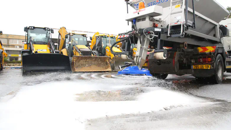 ההיערכות בירושלים לשלג