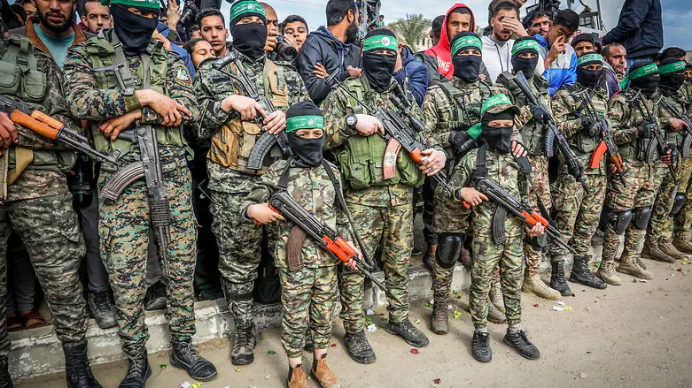 Gazan children take part in hostage release
