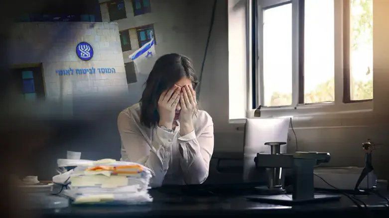 Fresh widow leaves Bituach Leumi office in tears