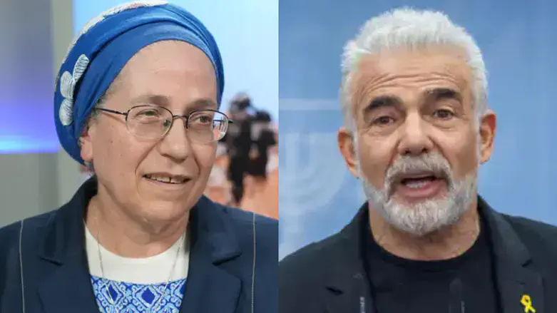 Lapid, right, and Strock, left