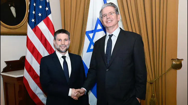 Minister of Finance Bezalel Smotrich and US Secretary of the Treasury Scott Bessent