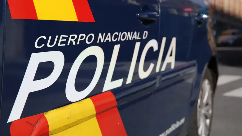 Police car in Madrid, Spain