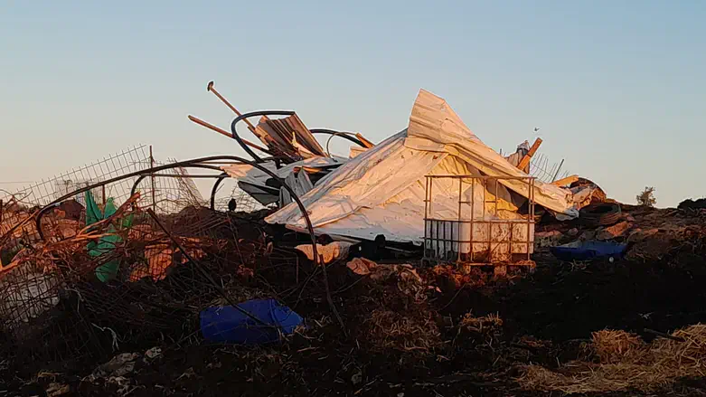 The aftermath of the demolition