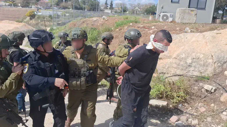 מעצר הפלסטיני בקריית נטפים