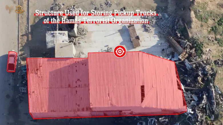 Structure that stored the trucks
