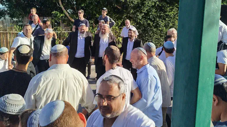 הרבנים רוקדים בטקס ההכתרה