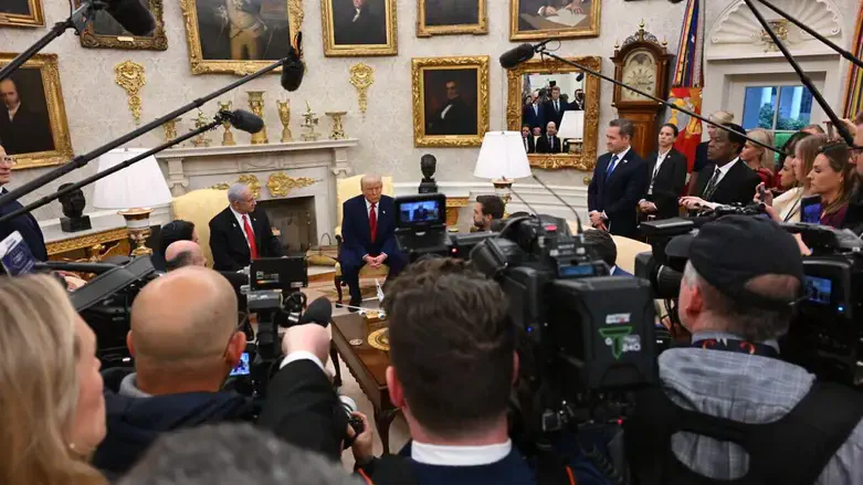 Trump and Netanyahu at White House April 7