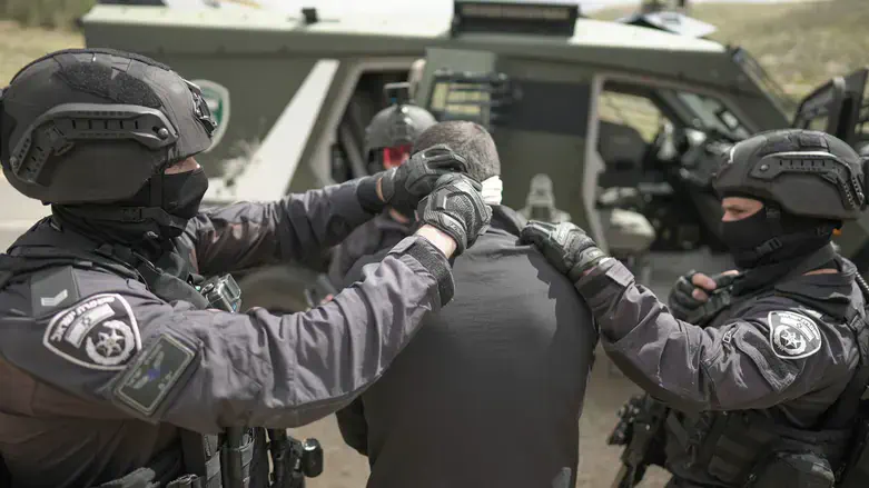 Arrest of a terrorist. Archive