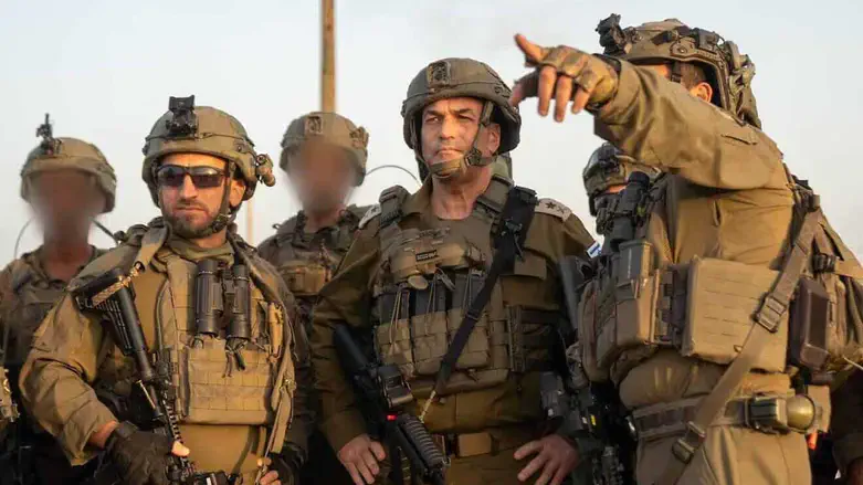 CoS Eyal Zamir tours Rafah in March 2025
