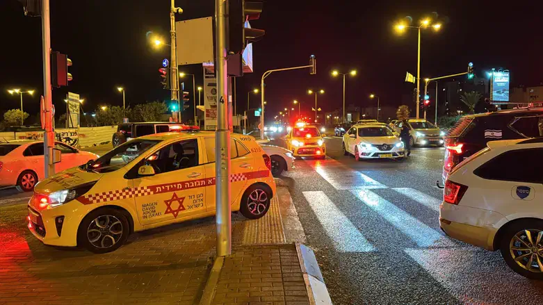 זירת התאונה בחיפה