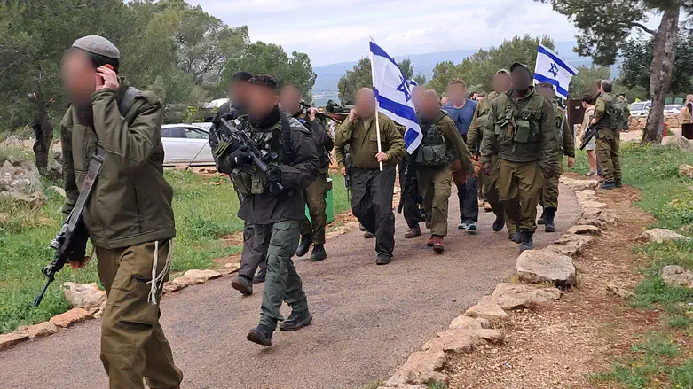 לוחמי האוגדה בסיום מסע