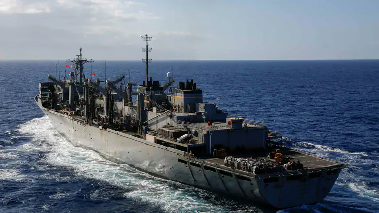 US ship in the Mediterranean Sea