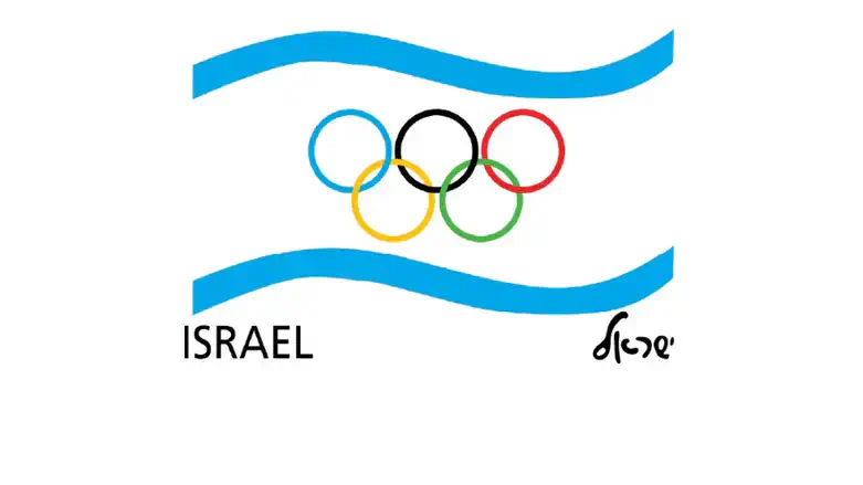 לוגו הוועד האולימפי בשילוב כתב ידה של עדן ז"ל