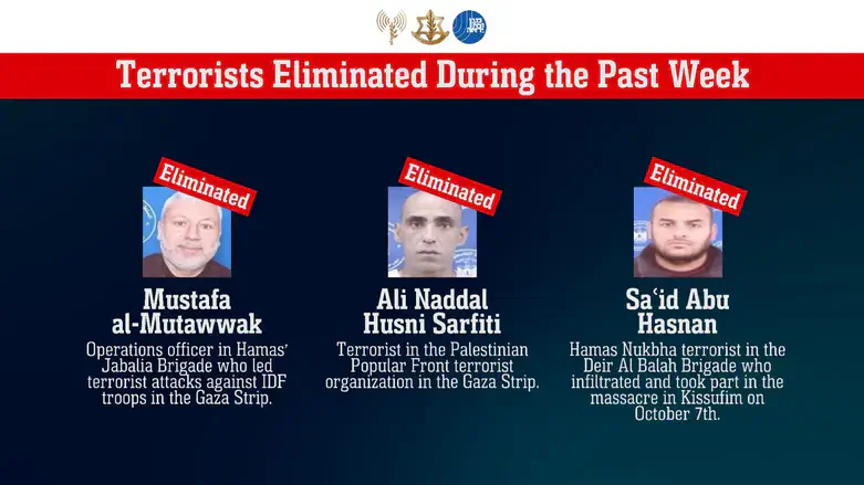The terrorists eliminated over the past week