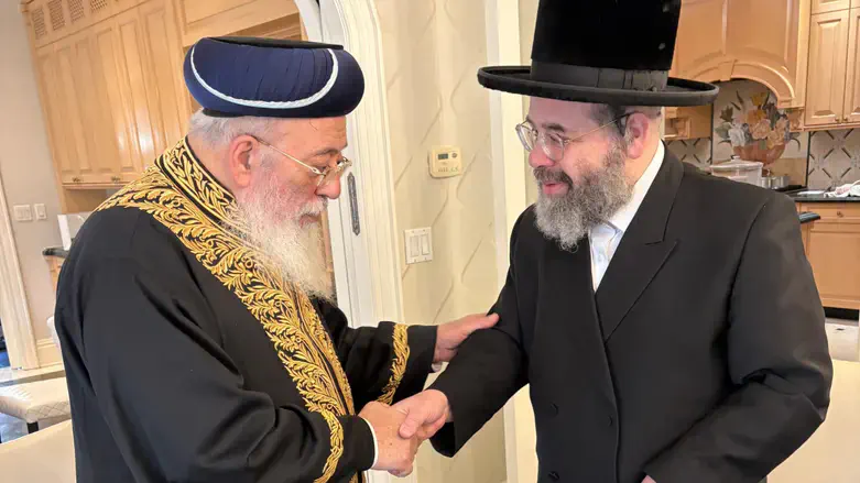 Rabbi Shlomo Amar and Rabbi David Katz