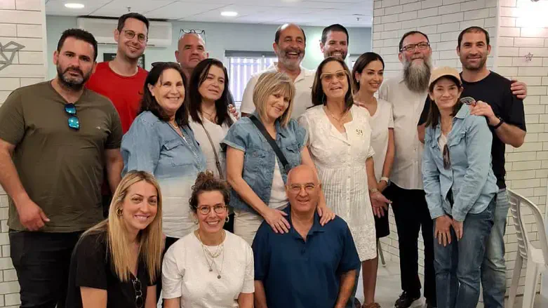 Families who celebrated with the children at Beit Emunah Sabah Elazraki in Netanya.