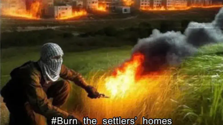 Burn the settlers homes social post