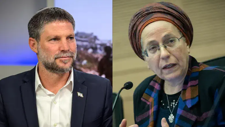 השרה אורית סטרוק והשר בצלאל סמוטריץ