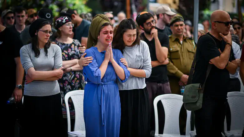 Yishai Urbach's funeral