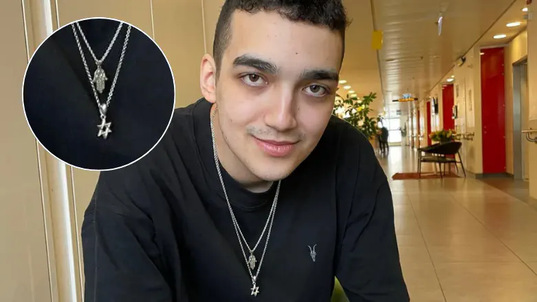 Edan Alexander with Witkoff's necklace