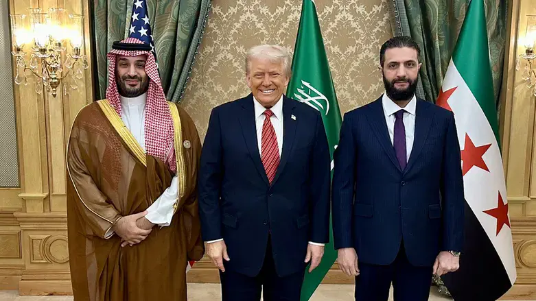 Bin Salman, Trump and Ahmed Al-Sharaa