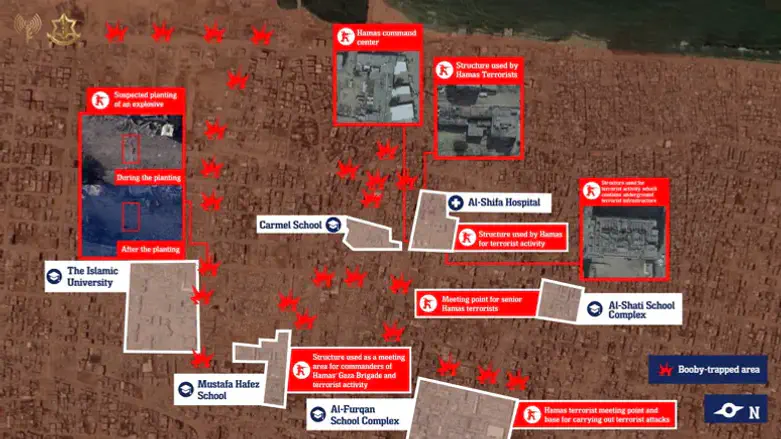 Map of terror activity at civilian facilities