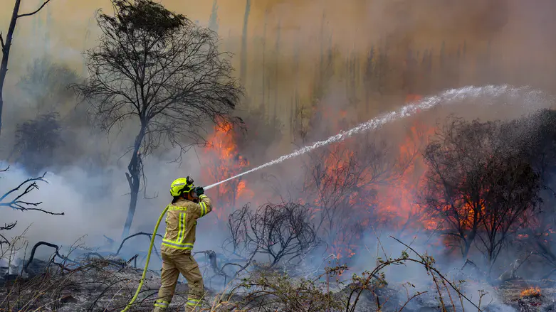 Fire near Jerusalem (illustrative)