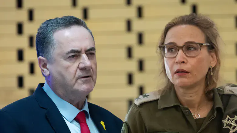 Israel Katz (L) and Yifat Tomer-Yerushalmi (R)
