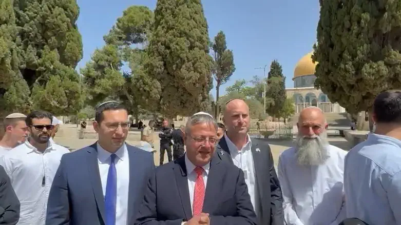 Ben Gvir on the Temple Mount