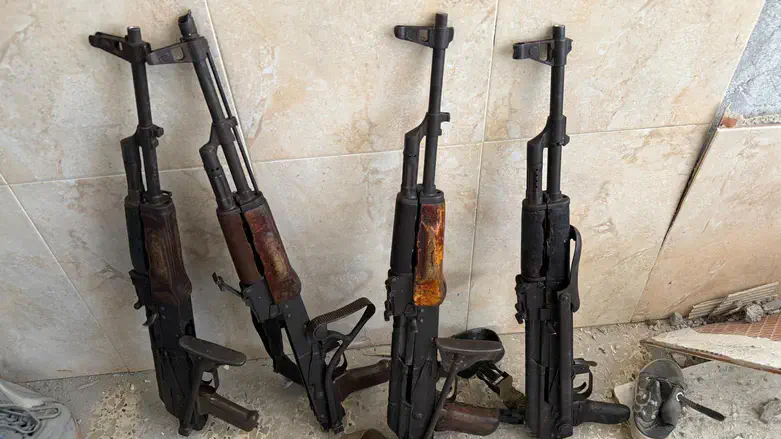 Weapons located in the Gaza Strip