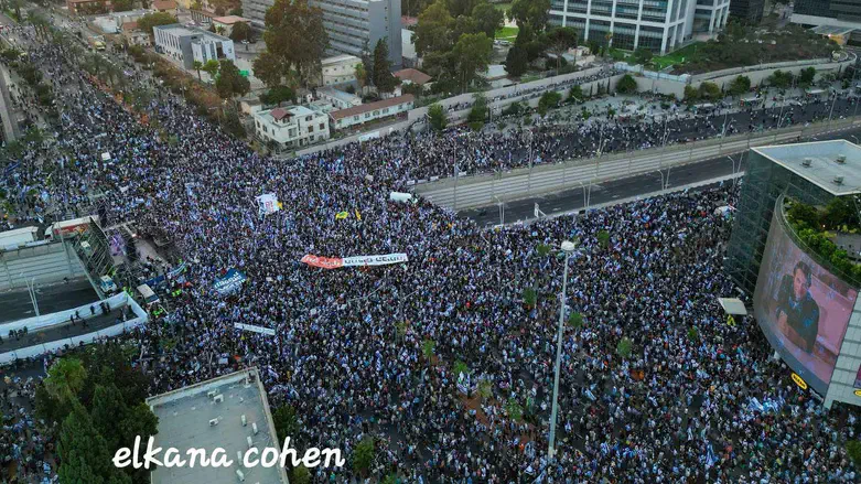הפגנה נגד שופטי בג"ץ