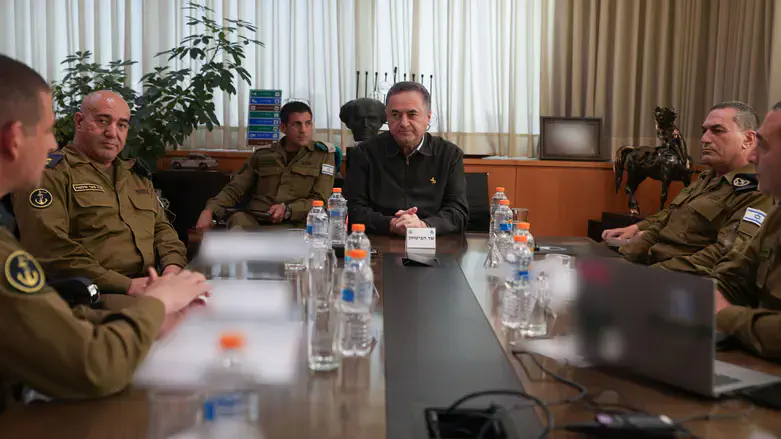 Israel Katz meets security officials