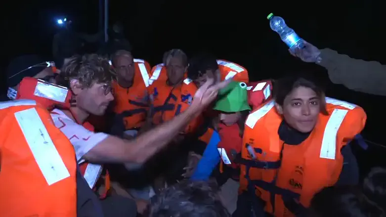 Naval officers on the flotilla to Gaza